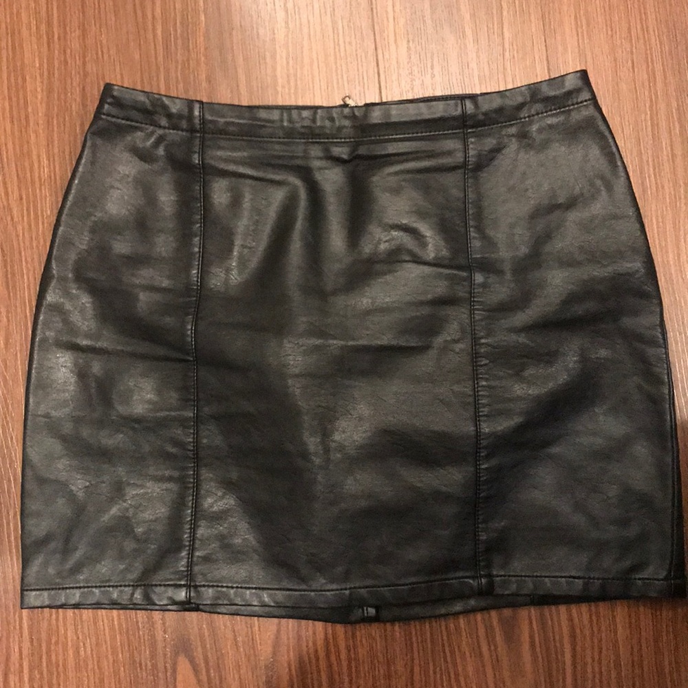 Leather Mini Skirt